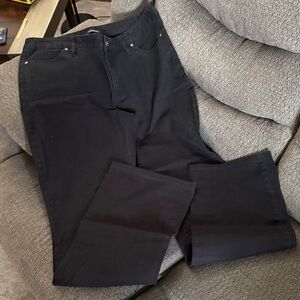 Lands' End Women's Black Relaxed Pants